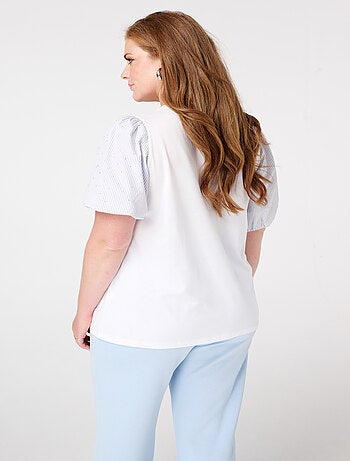 MS MODE T-shirt T-shirt à manches bouffantes