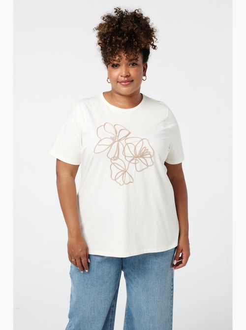MS MODE T-shirt T-shirt avec broderie - Kiabi