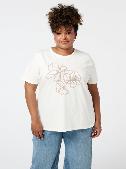 MS MODE T-shirt T-shirt avec broderie - Kiabi