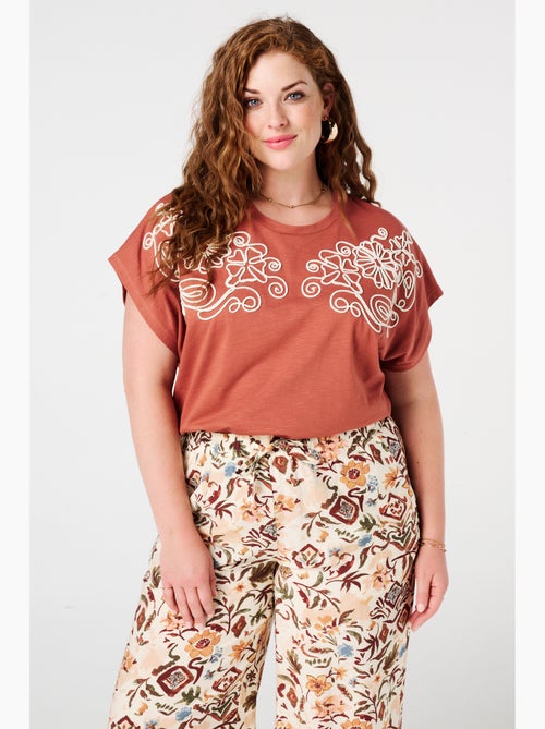 MS MODE T-shirt T-shirt avec broderie - Kiabi