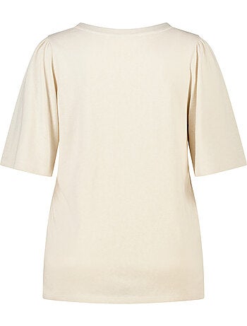 MS MODE T-shirt T shirt avec col en V