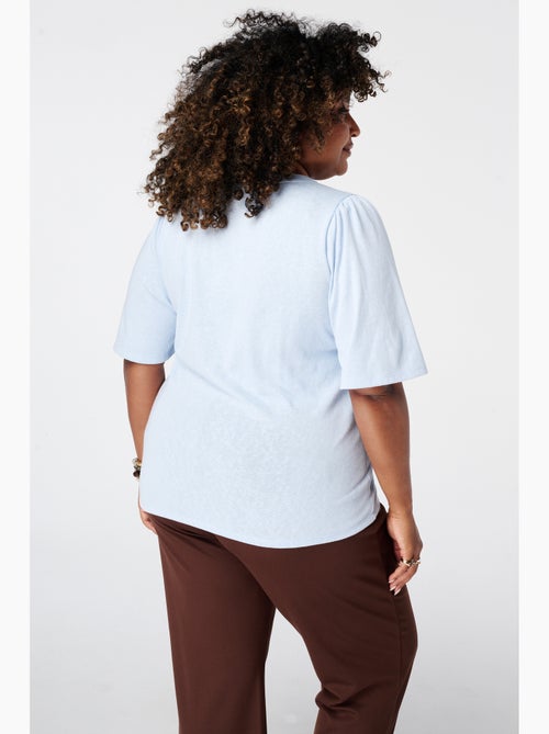 Ms Mode T-Shirt t shirt avec col en v - Kiabi Ms Mode T-Shirt t shirt avec col en v - Kiabi