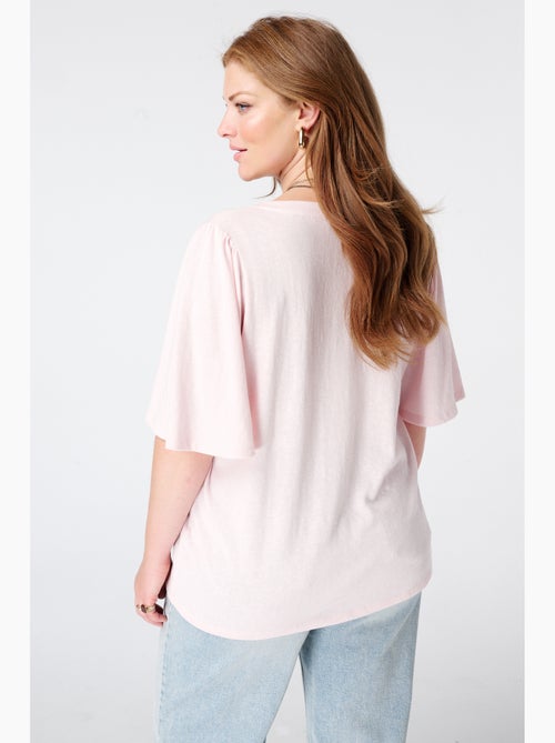 MS MODE T-shirt T shirt avec col en V - Kiabi