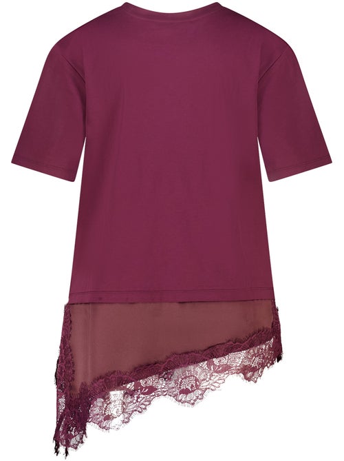 MS MODE T-shirt T shirt avec dentelle - Kiabi