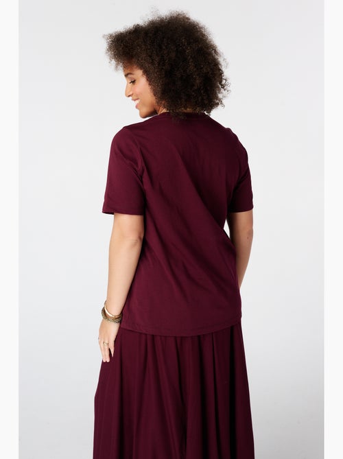 MS MODE T-shirt T shirt avec illustration en dentelle - Kiabi MS MODE T-shirt T shirt avec illustration en dentelle - Kiabi