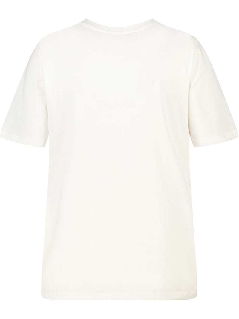 MS MODE T-shirt T shirt avec imprimé Blanc - Kiabi