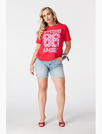 MS MODE T-shirt T shirt avec imprimé