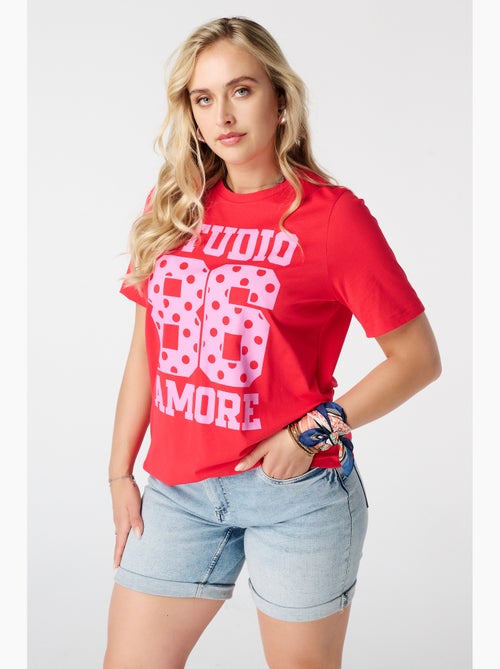 MS MODE T-shirt T shirt avec imprimé - Kiabi MS MODE T-shirt T shirt avec imprimé - Kiabi
