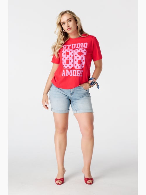 MS MODE T-shirt T shirt avec imprimé - Kiabi MS MODE T-shirt T shirt avec imprimé - Kiabi