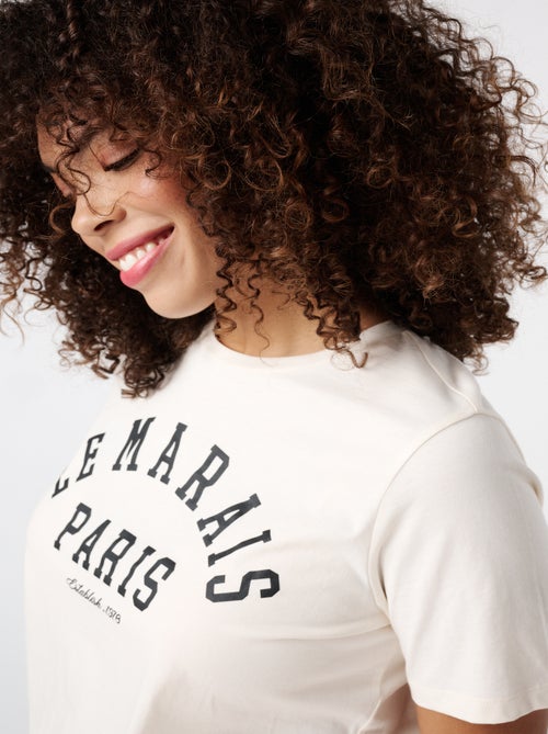 MS MODE T-shirt T-shirt avec inscription - Kiabi