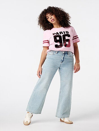 MS MODE T-shirt T-shirt avec paillettes