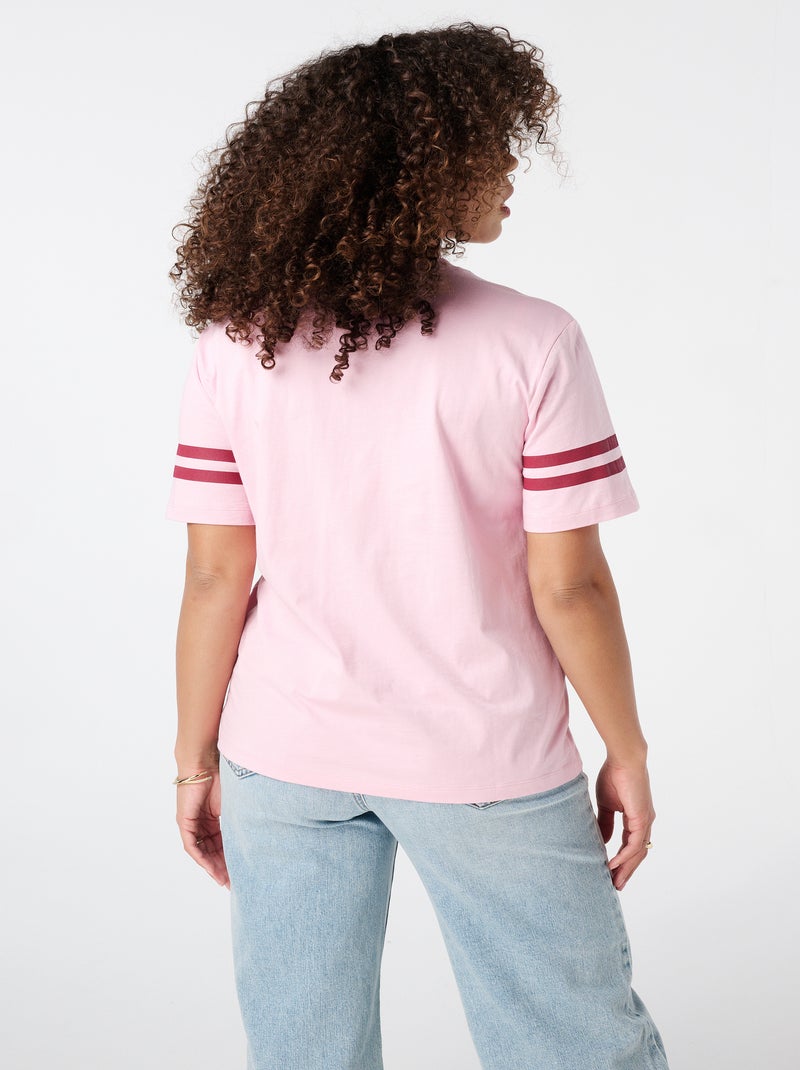 MS MODE T-shirt T-shirt avec paillettes Rose - Kiabi