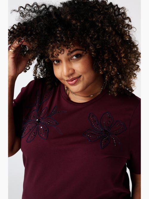 MS MODE T-shirt T shirt avec perles - Kiabi