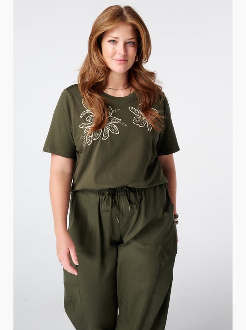 MS MODE T-shirt T shirt avec perles - Kiabi
