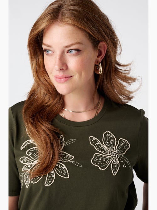 MS MODE T-shirt T shirt avec perles - Kiabi