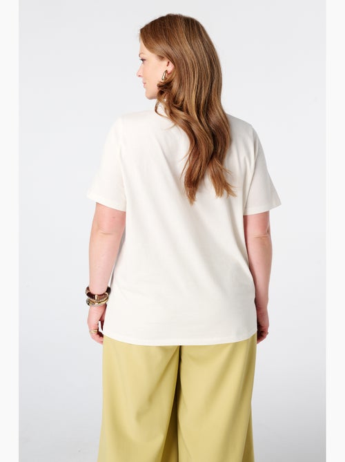 MS MODE T-shirt T shirt avec texte - Kiabi
