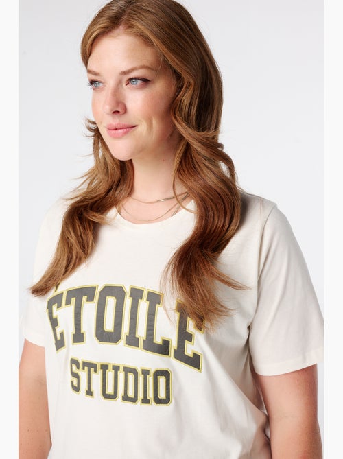 MS MODE T-shirt T shirt avec texte - Kiabi
