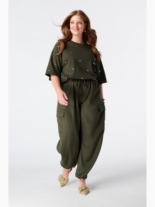 MS MODE T-shirt T shirt en tissu sweat - Kiabi