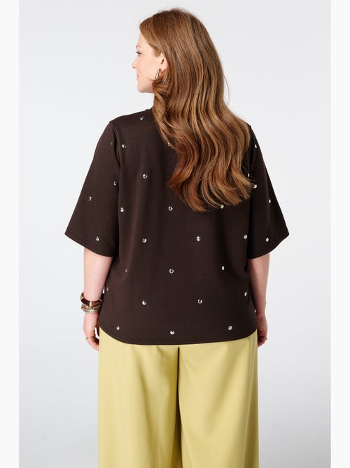 MS MODE T-shirt T shirt en tissu sweat - Kiabi