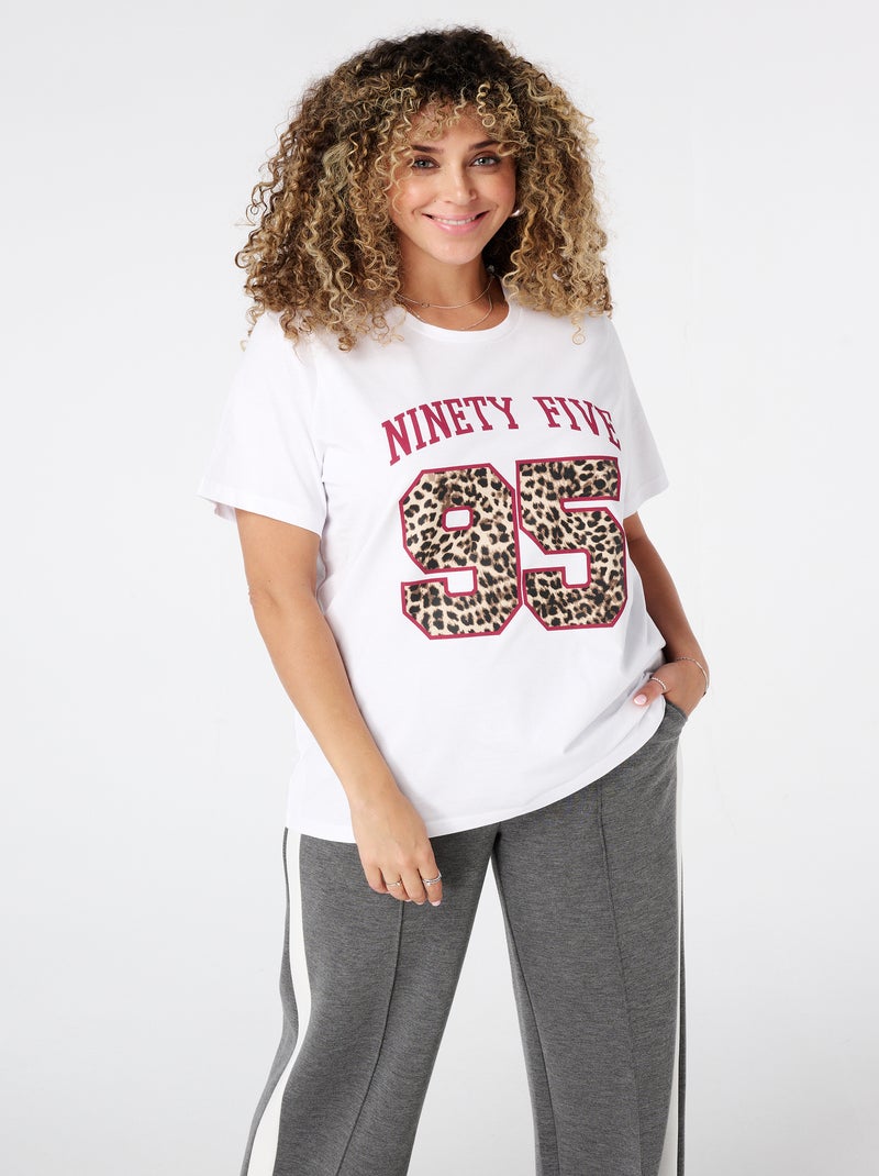 MS MODE T-shirt T-shirt imprimé Blanc - Kiabi
