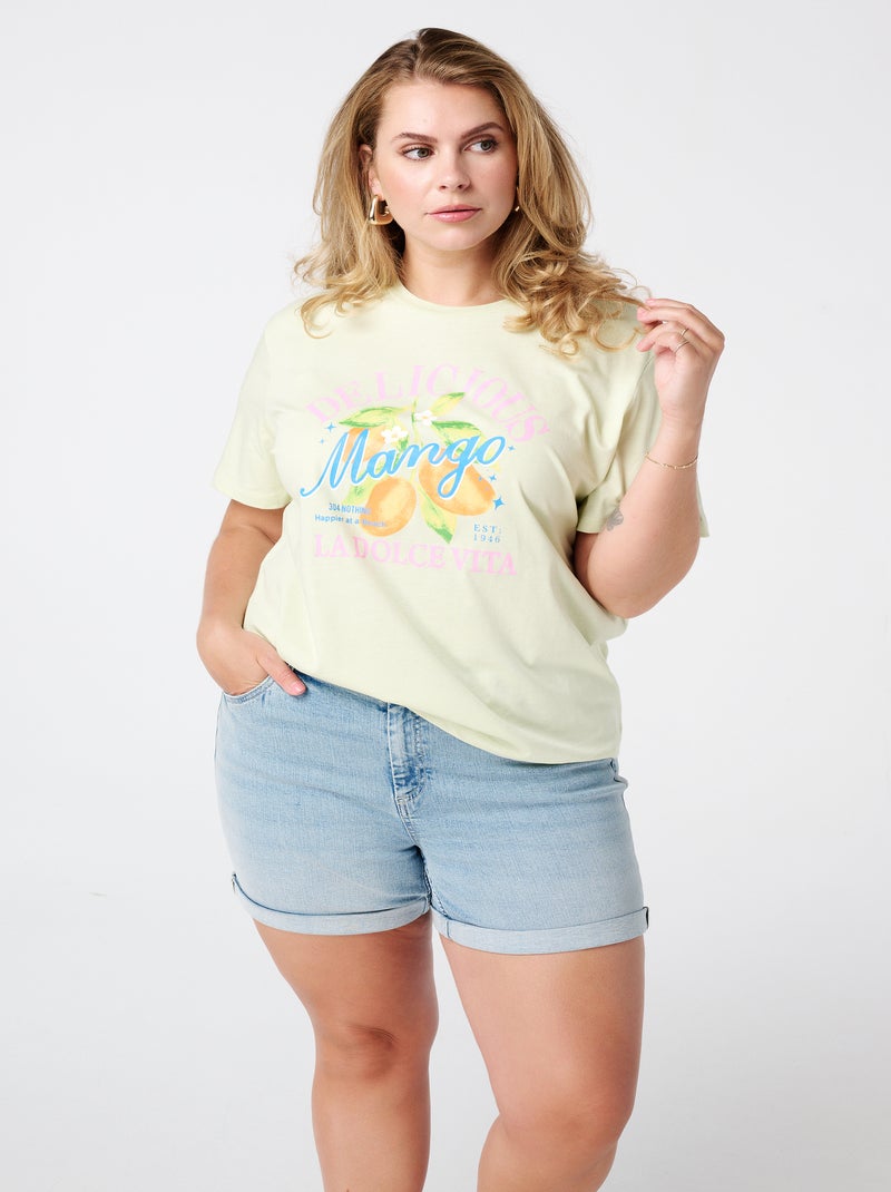 MS MODE T-shirt T-shirt imprimé Vert - Kiabi