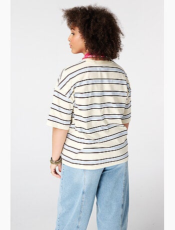 MS MODE T-shirt T shirt oversize avec illustration