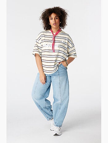 MS MODE T-shirt T shirt oversize avec illustration