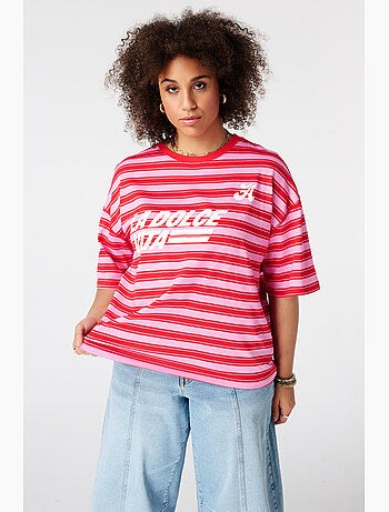 MS MODE T-shirt T shirt oversize avec illustration