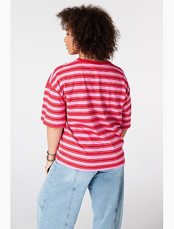 MS MODE T-shirt T shirt oversize avec illustration