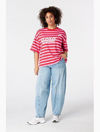 MS MODE T-shirt T shirt oversize avec illustration