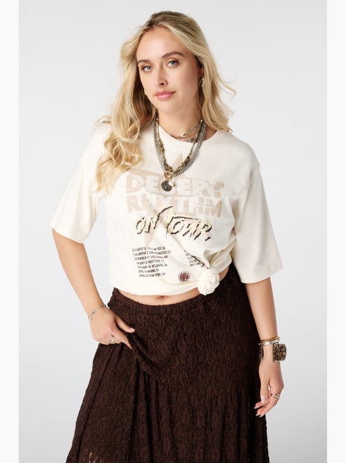 MS MODE T-shirt T shirt oversize avec imprimé - Kiabi