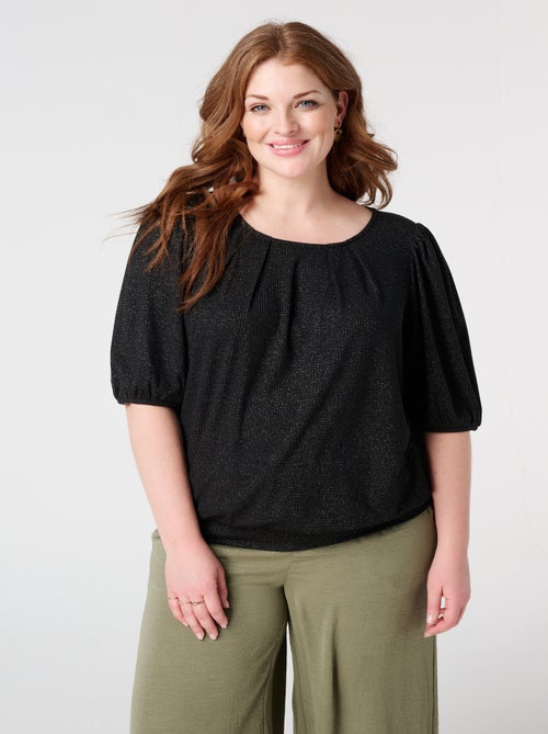 MS MODE T-shirt Top avec lurex - Kiabi
