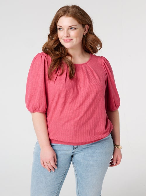 MS MODE T-shirt Top avec lurex - Kiabi