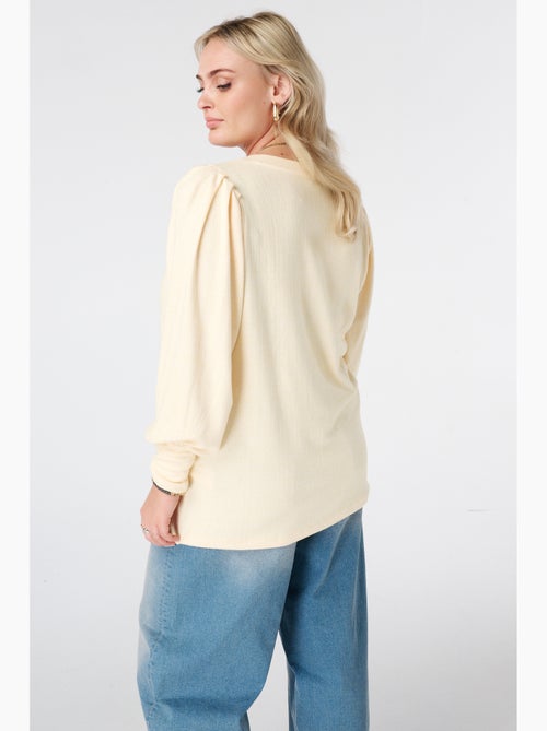 Ms mode top à manches bouffantes - Kiabi