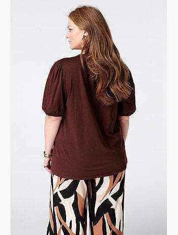 Ms mode top avec manches bouffantes