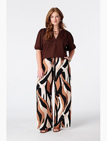 Ms mode top avec manches bouffantes