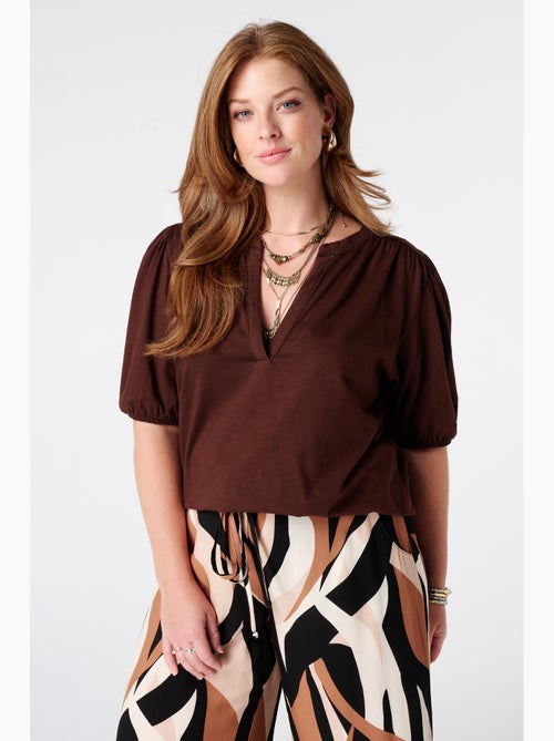 Ms mode top avec manches bouffantes - Kiabi Ms mode top avec manches bouffantes - Kiabi