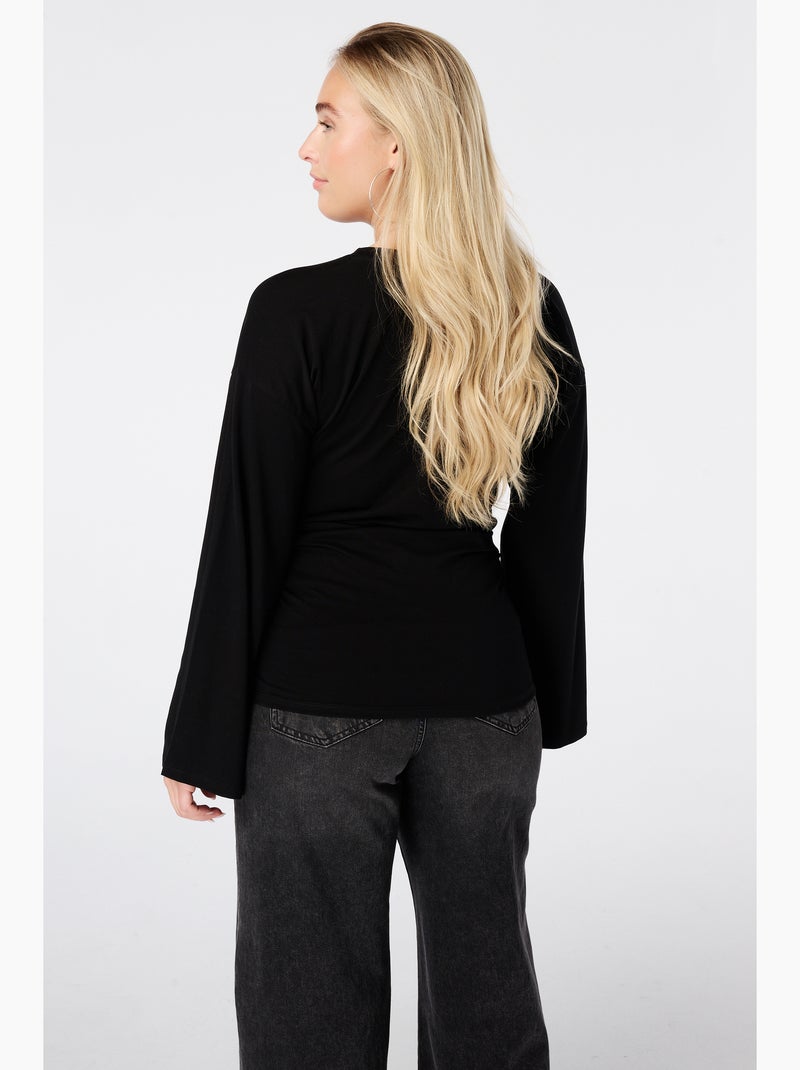 Ms mode top cintré Noir - Kiabi