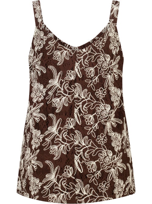 Ms mode top crochet avec imprimé floral - Kiabi Ms mode top crochet avec imprimé floral - Kiabi
