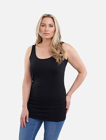 MS MODE Top Débardeur long en coton (2)