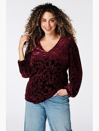 Ms mode top en velours