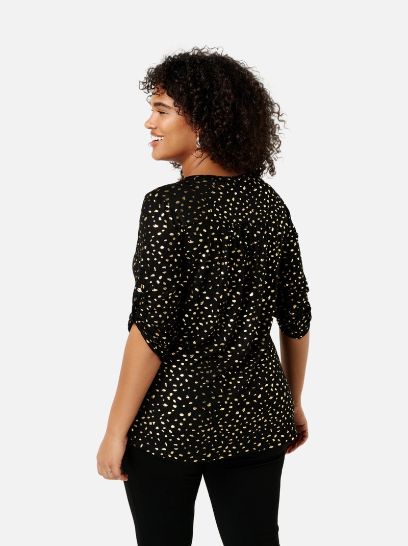 MS MODE Top Haut à boutons Or rose - Kiabi