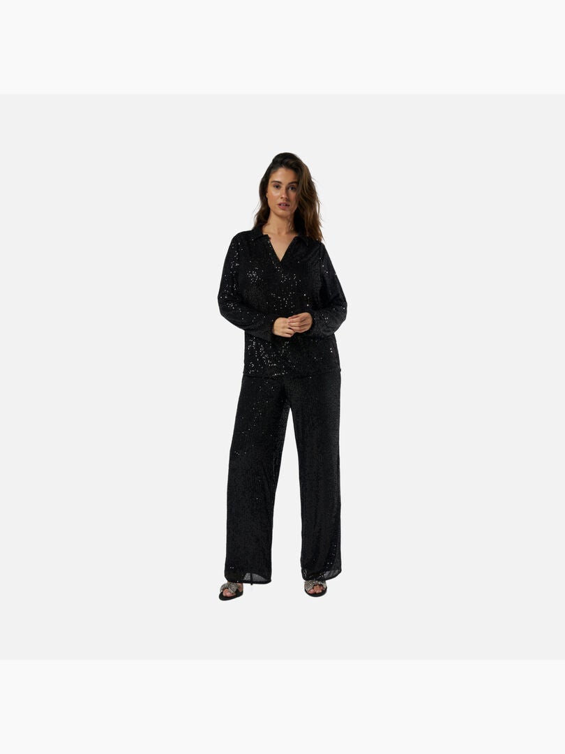 Haut Noir à Paillettes H&M - Taille Medium, Sans Manches - Neuf Avec étiquettes