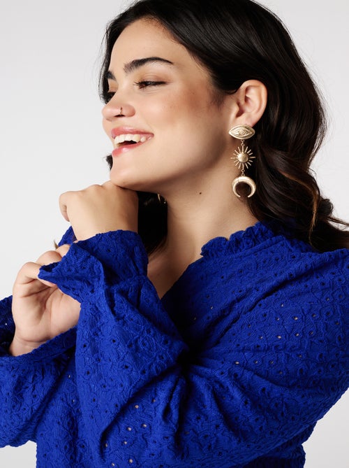 MS MODE Top Haut avec broderie - Kiabi