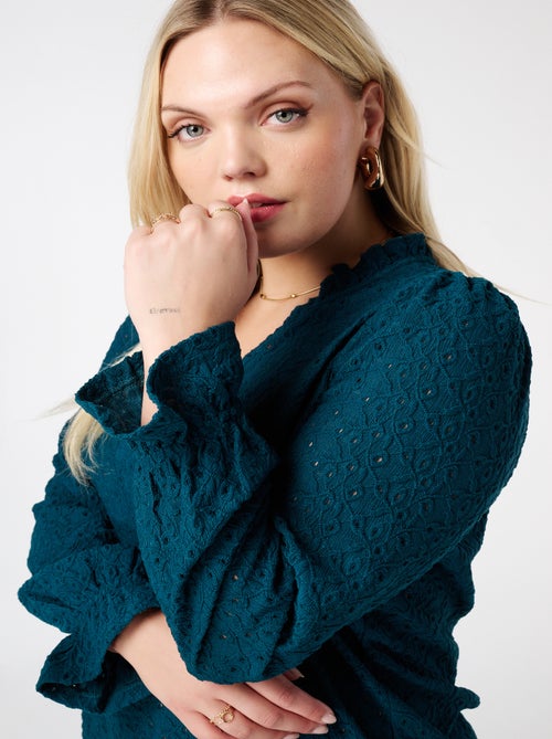 MS MODE Top Haut avec broderie - Kiabi