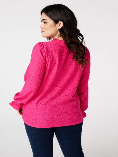 MS MODE Top Haut avec broderie - Kiabi