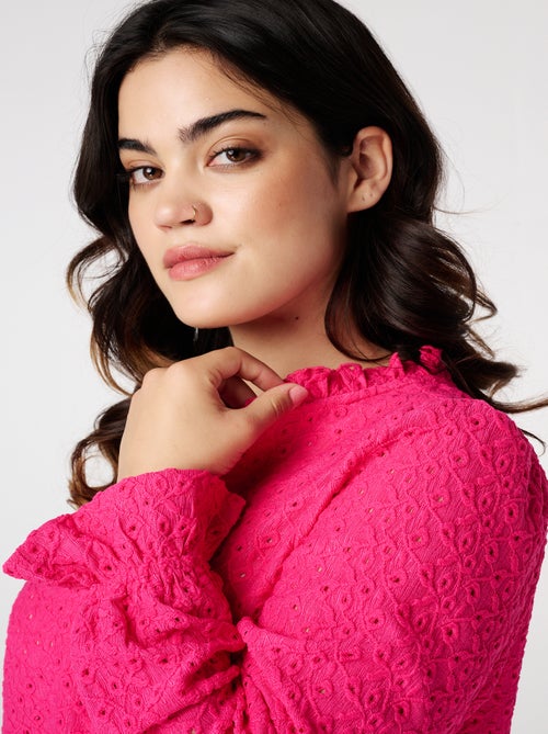 MS MODE Top Haut avec broderie - Kiabi