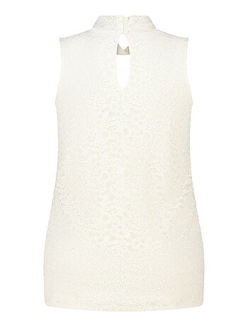MS MODE Top Haut en dentelle