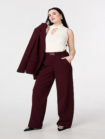 MS MODE Top Haut en dentelle