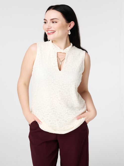 MS MODE Top Haut en dentelle - Kiabi